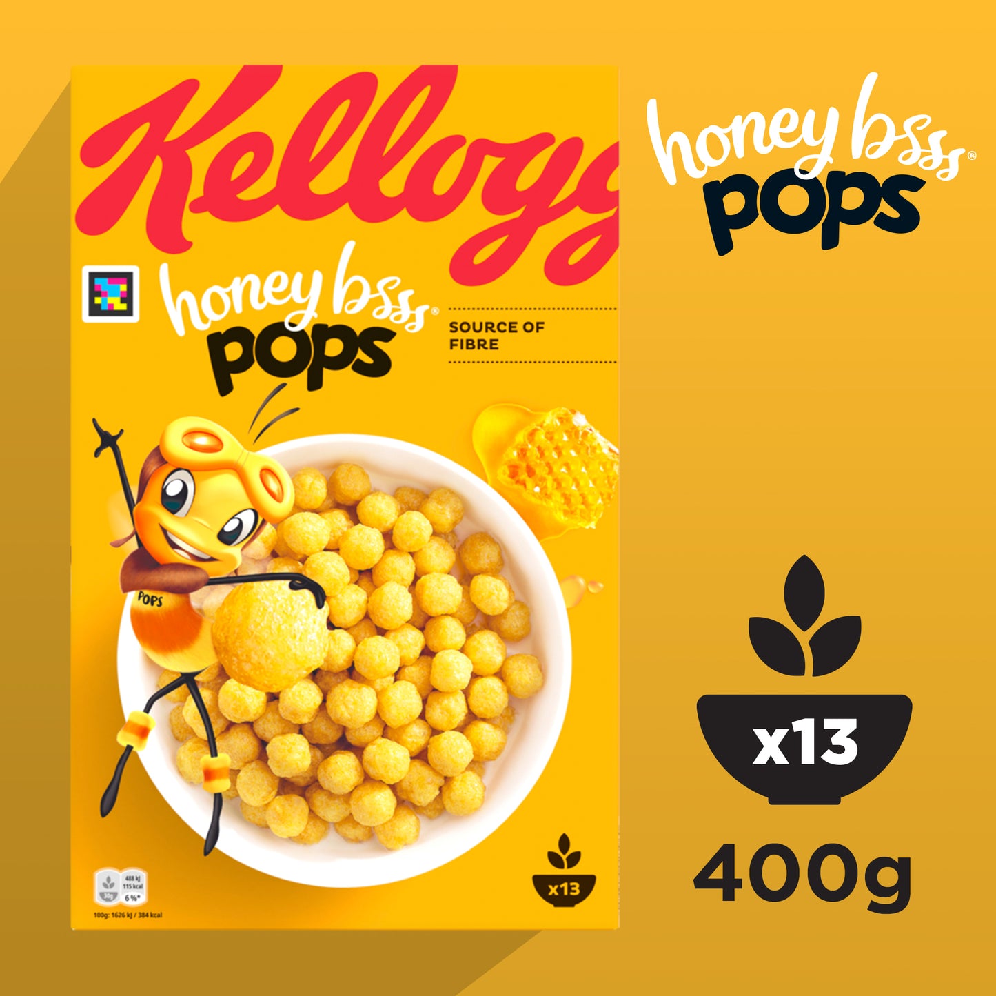 Kellogg's Honey Bsss Pops - 6x 400g