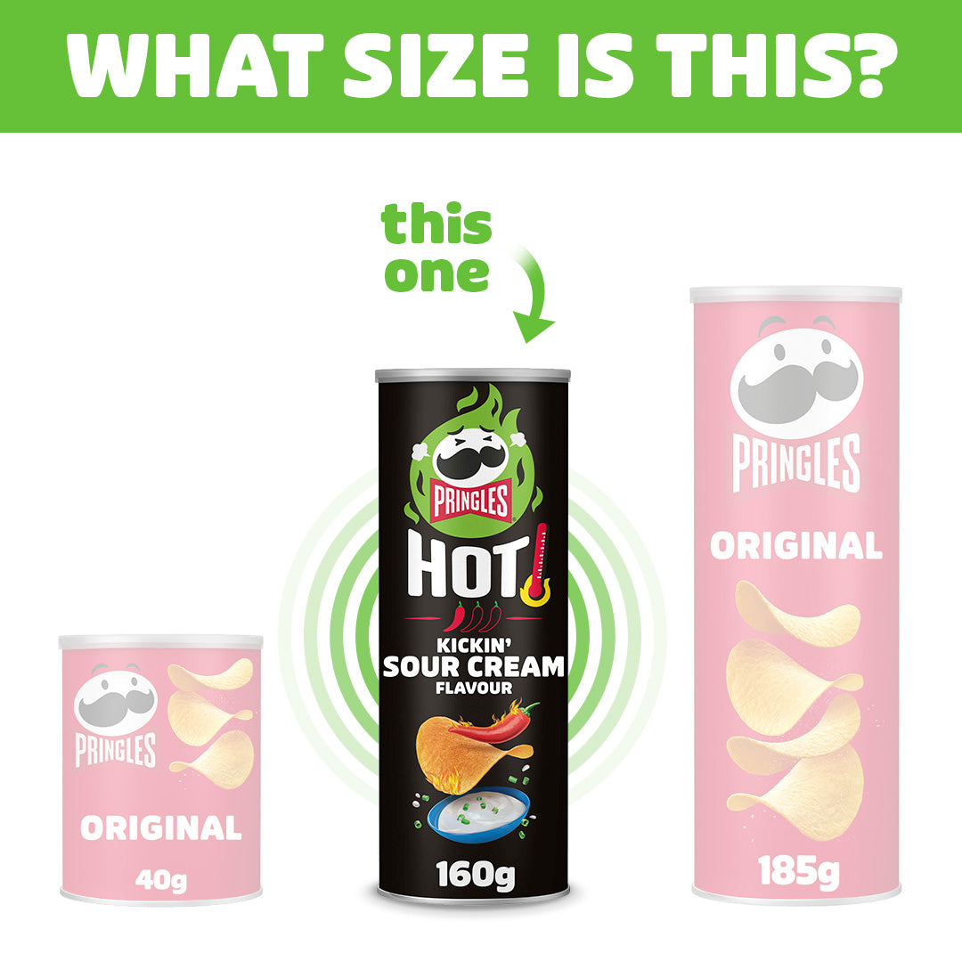 Pringles Hot Kickin' Sour Cream Flavour - 19x 160g