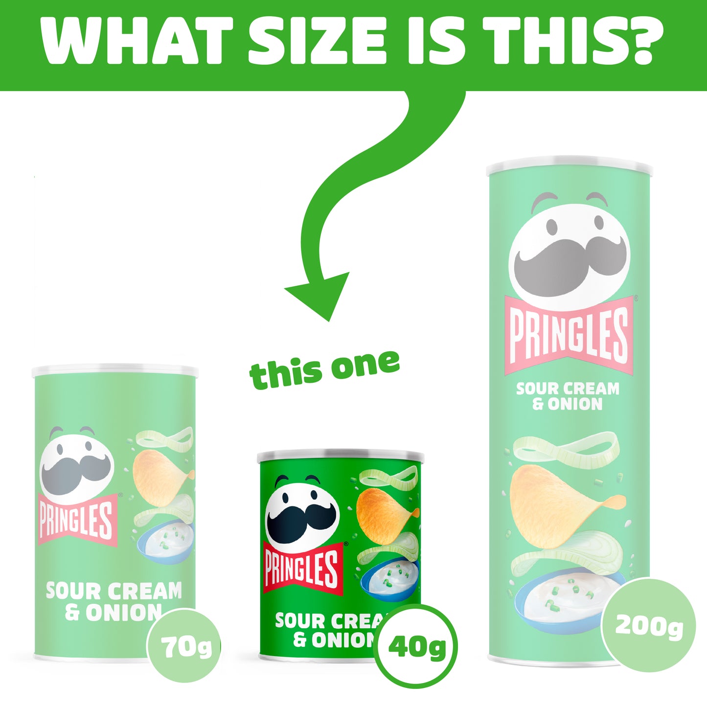 Pringles Sour Cream & Onion - 24x 40g