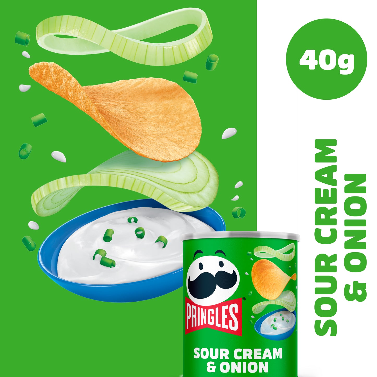 Pringles Sour Cream & Onion - 24x 40g