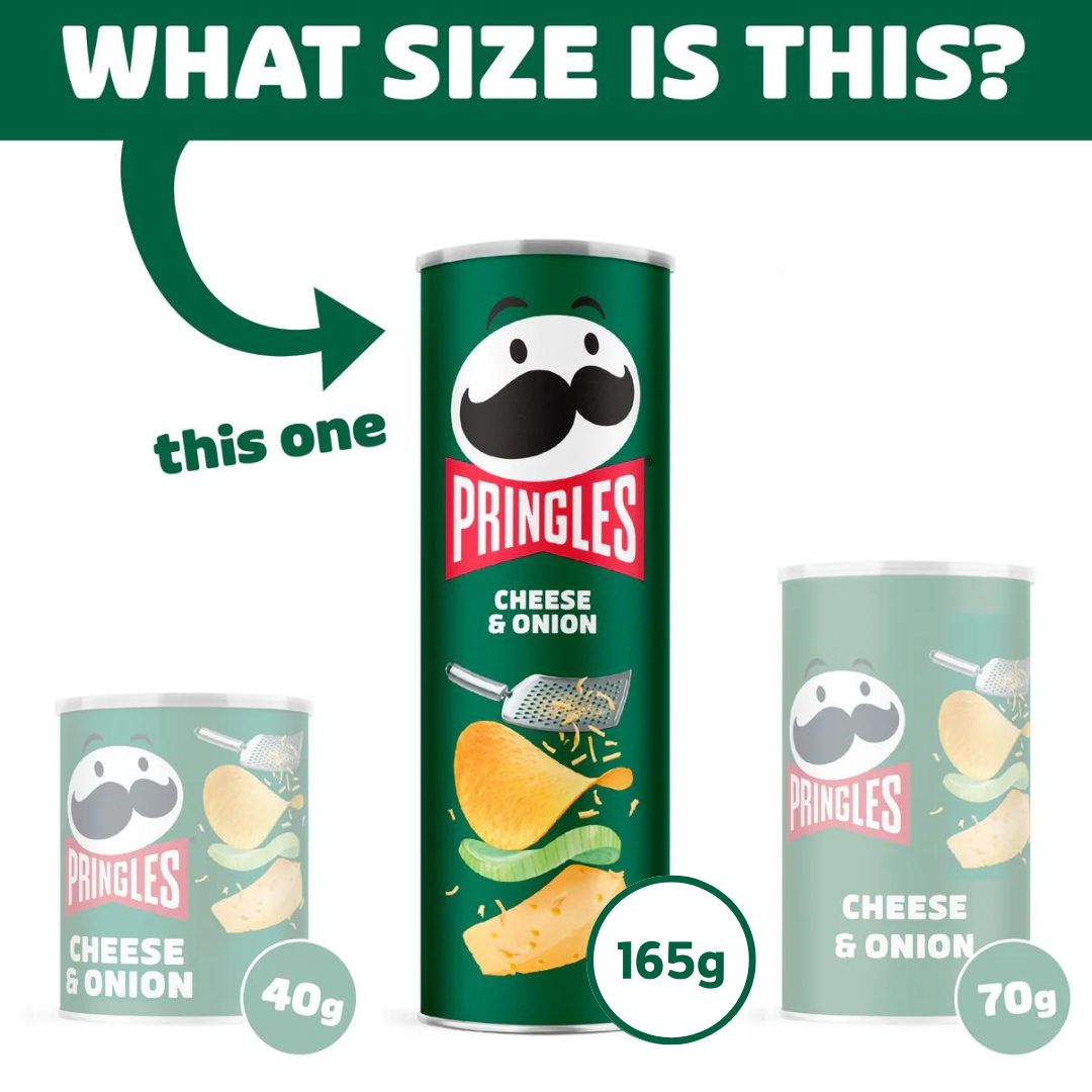 Pringles Cheese & Onion - 6x 165g