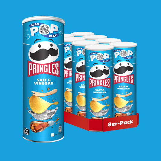 Pringles Salt & Vinegar - 8x 165g