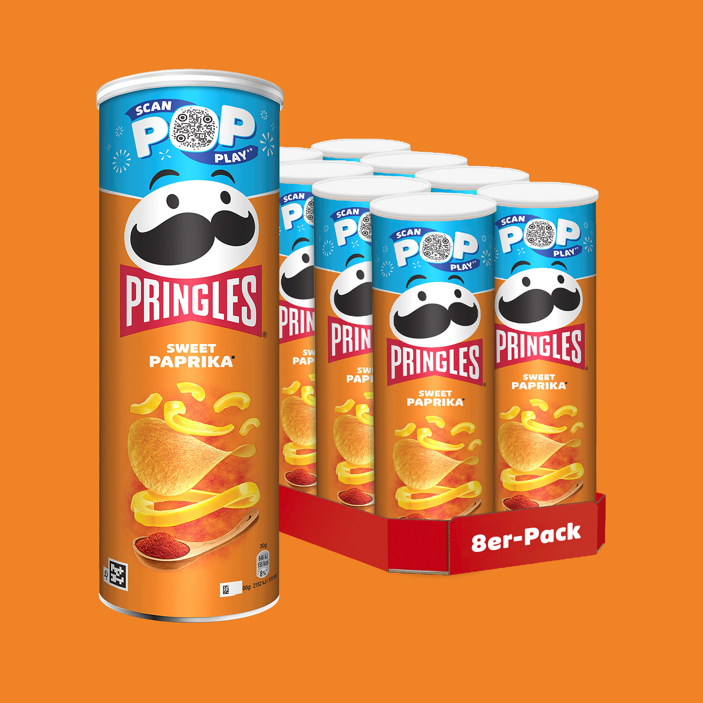 Tote Bag + Pringles Sweet Paprika - 8x 165g