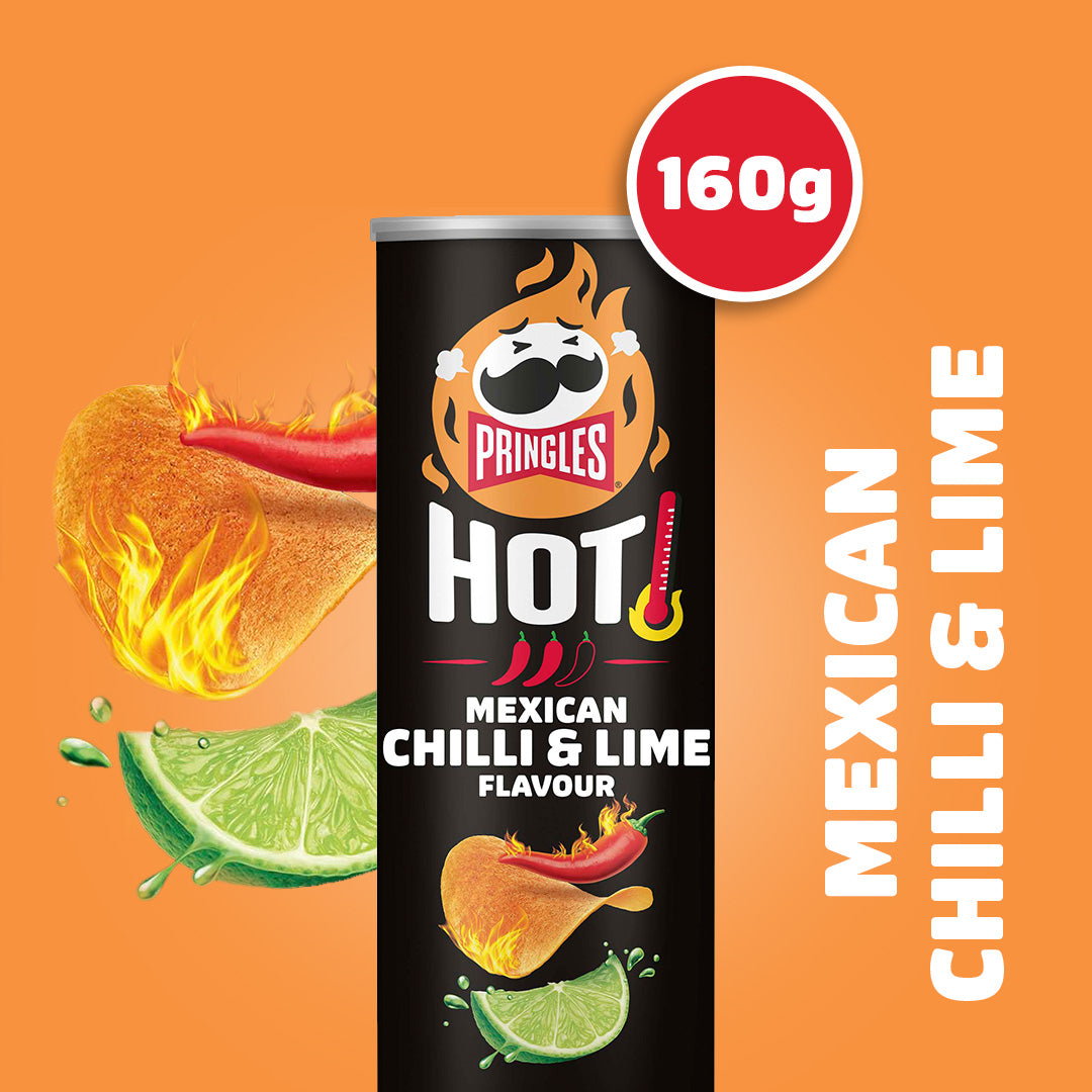Pringles Hot Mexican Chilli & Lime Flavour - 160g