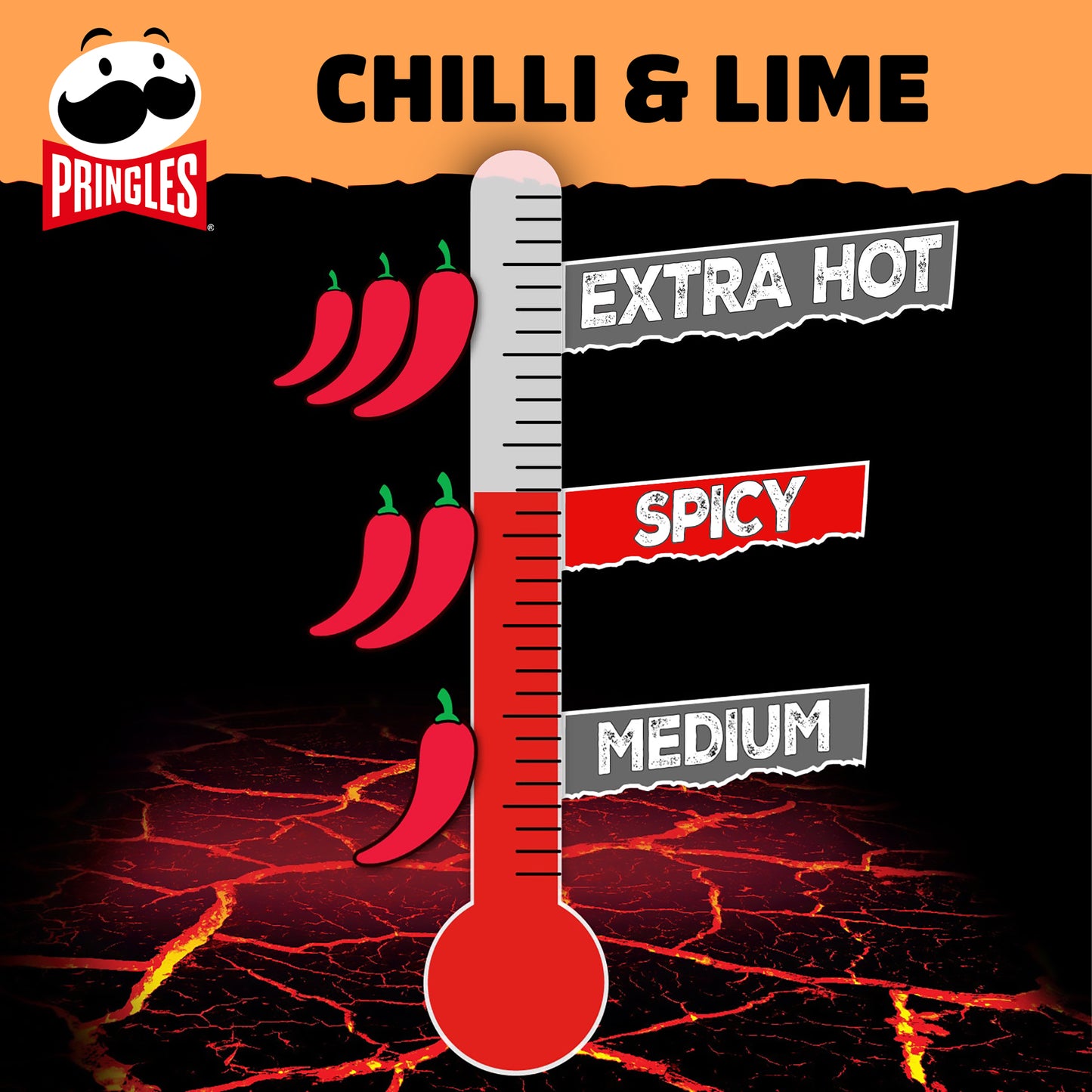 Pringles Hot Mexican Chilli & Lime Flavour - 160g