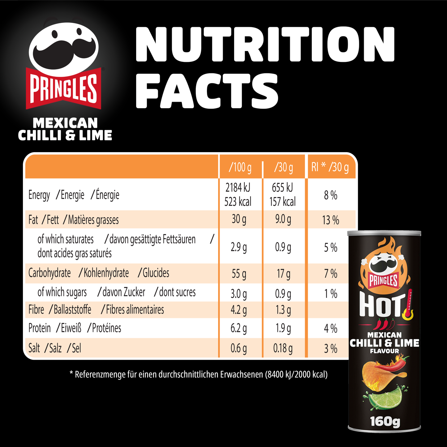 Pringles Original Hot Mix - 5x 160g