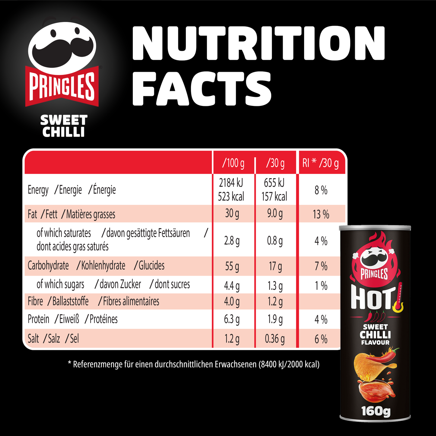 Pringles Original Hot Mix - 5x 160g