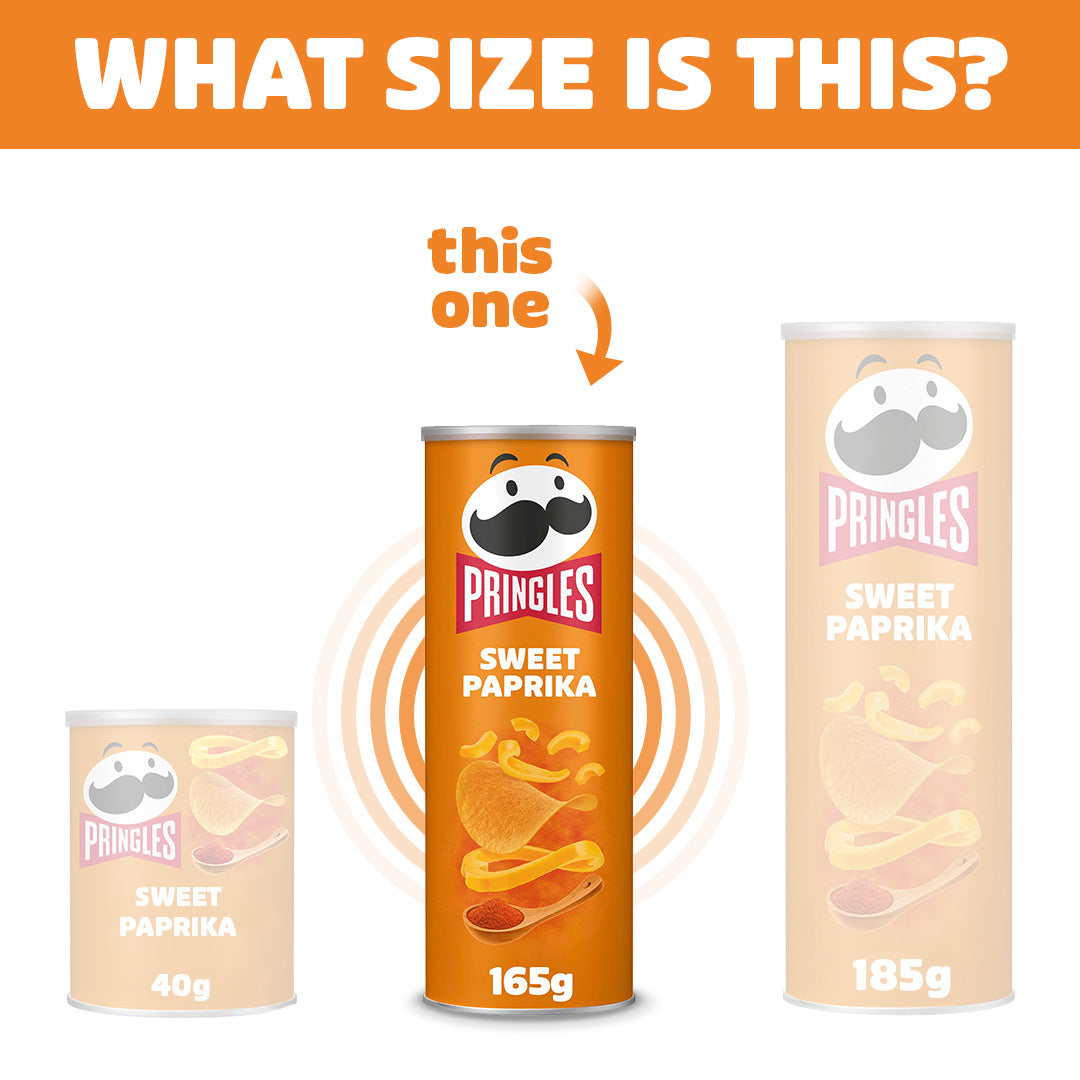 Pringles Sweet Paprika - 8x 165g