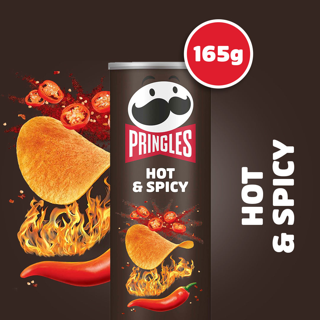 Tote Bag + Pringles Hot & Spicy - 8x 165g