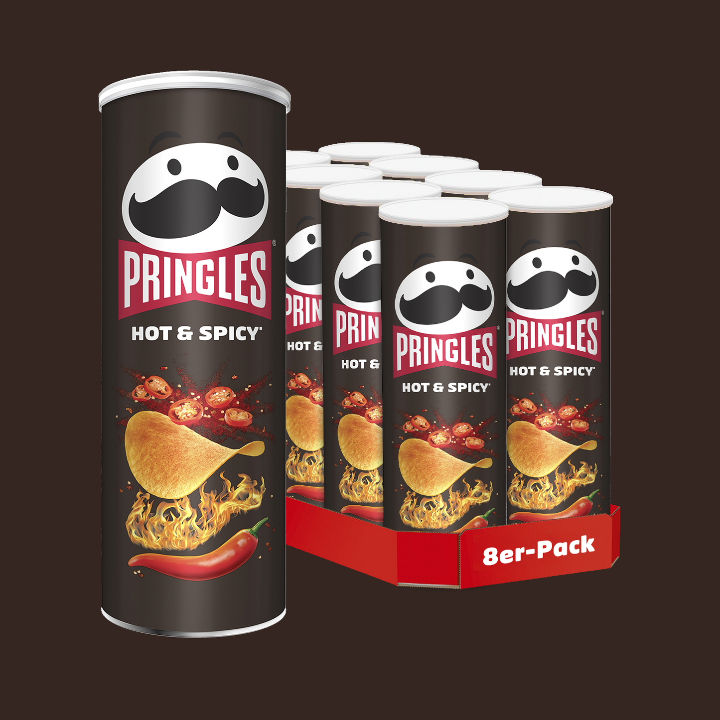 Tote Bag + Pringles Hot & Spicy - 8x 165g