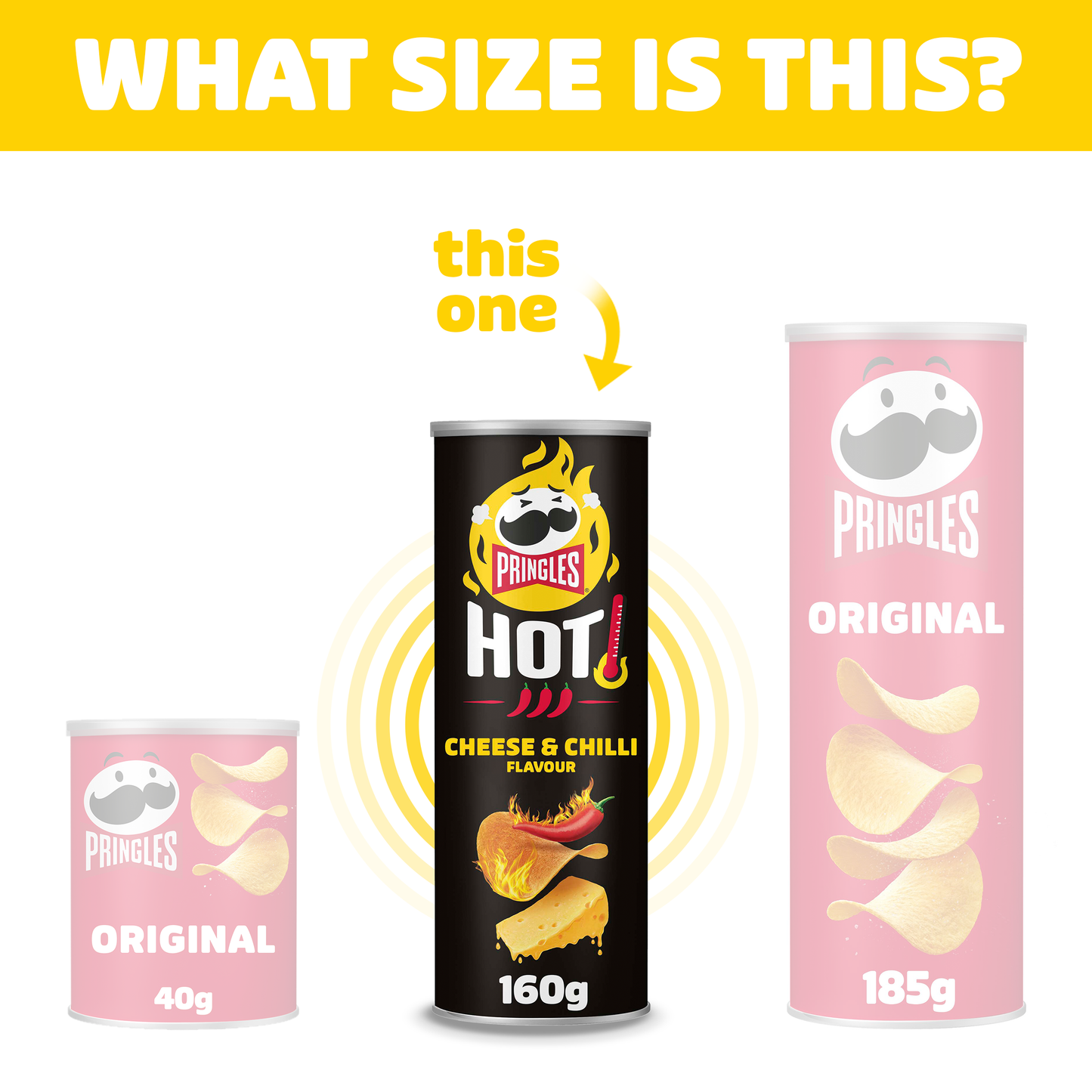 Pringles Hot Cheese & Chilli - 8x 160g