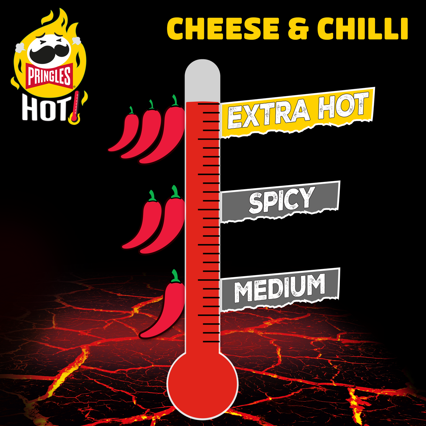 Pringles Hot Cheese & Chilli - 8x 160g
