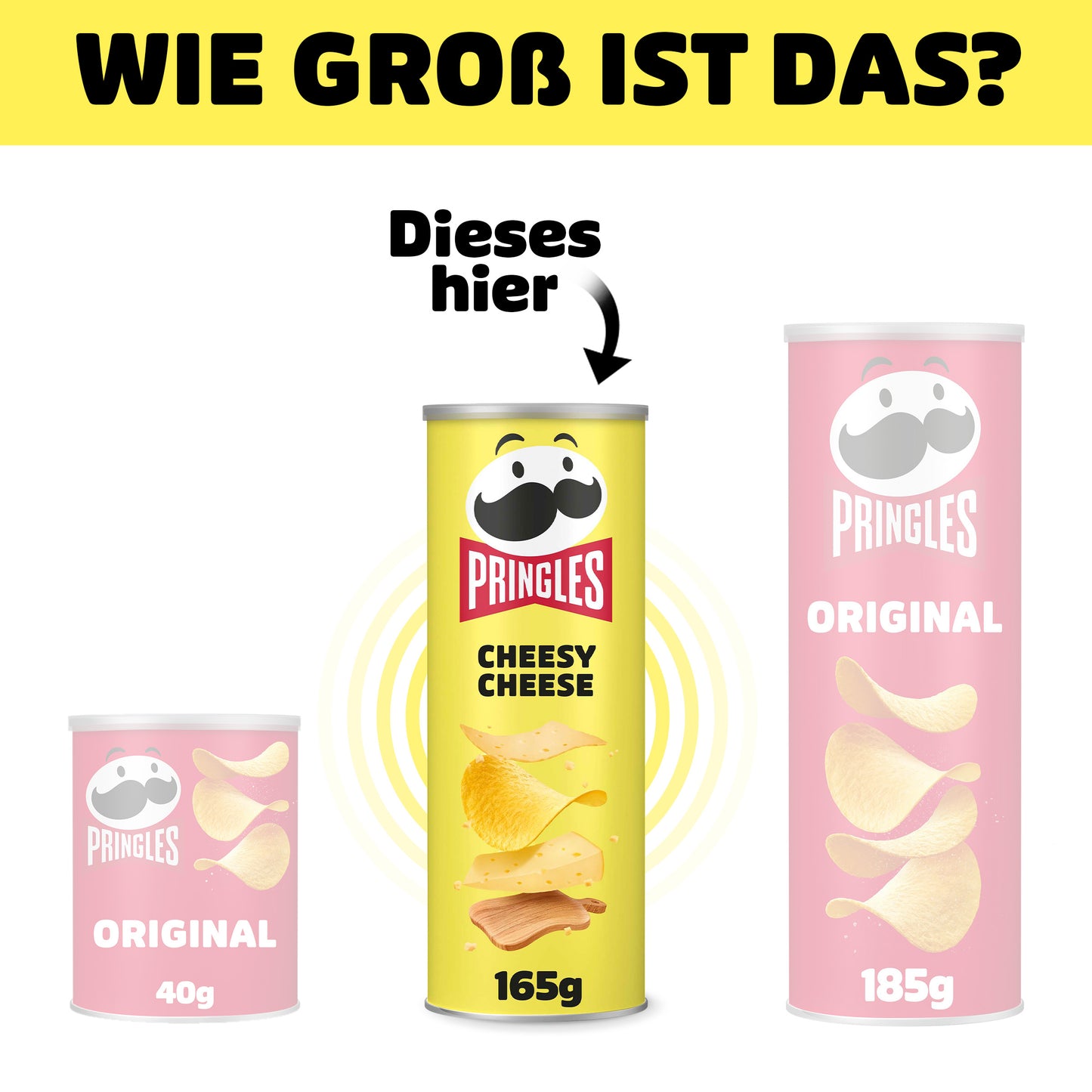 Pringles Cheesy Cheese - 8x 165g