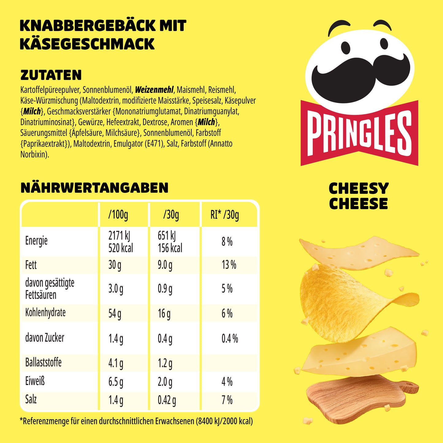 Pringles Cheesy Cheese - 8x 165g