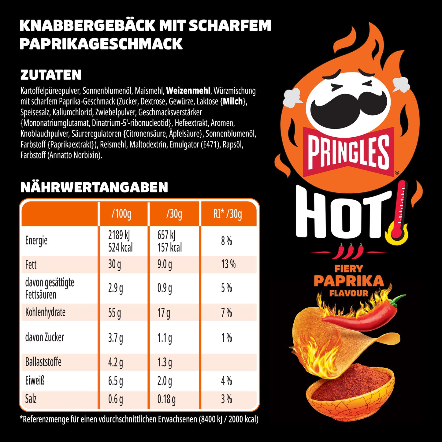 Pringles Original Hot Mix - 6x 160g