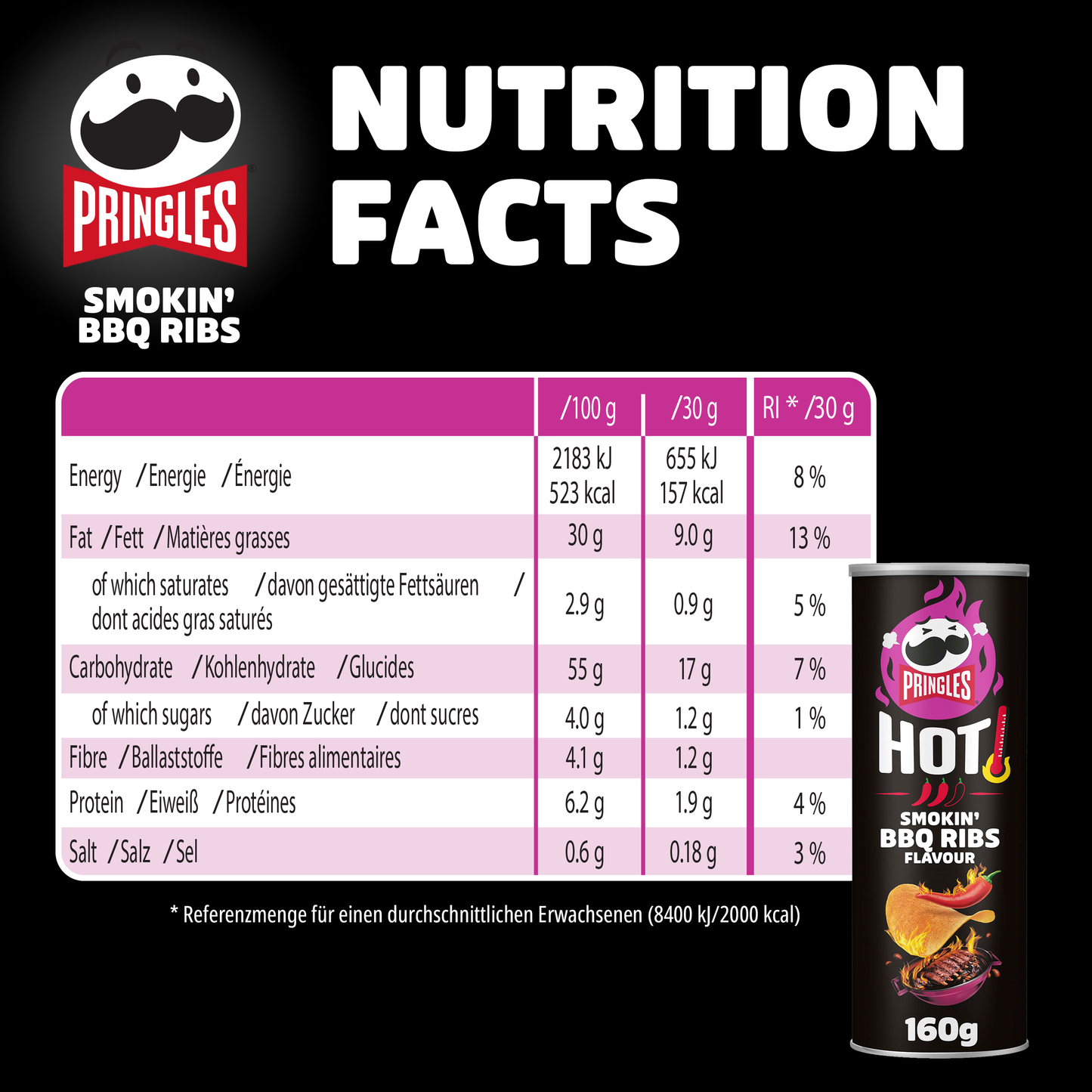 Pringles Original Hot Mix - 8x 160g