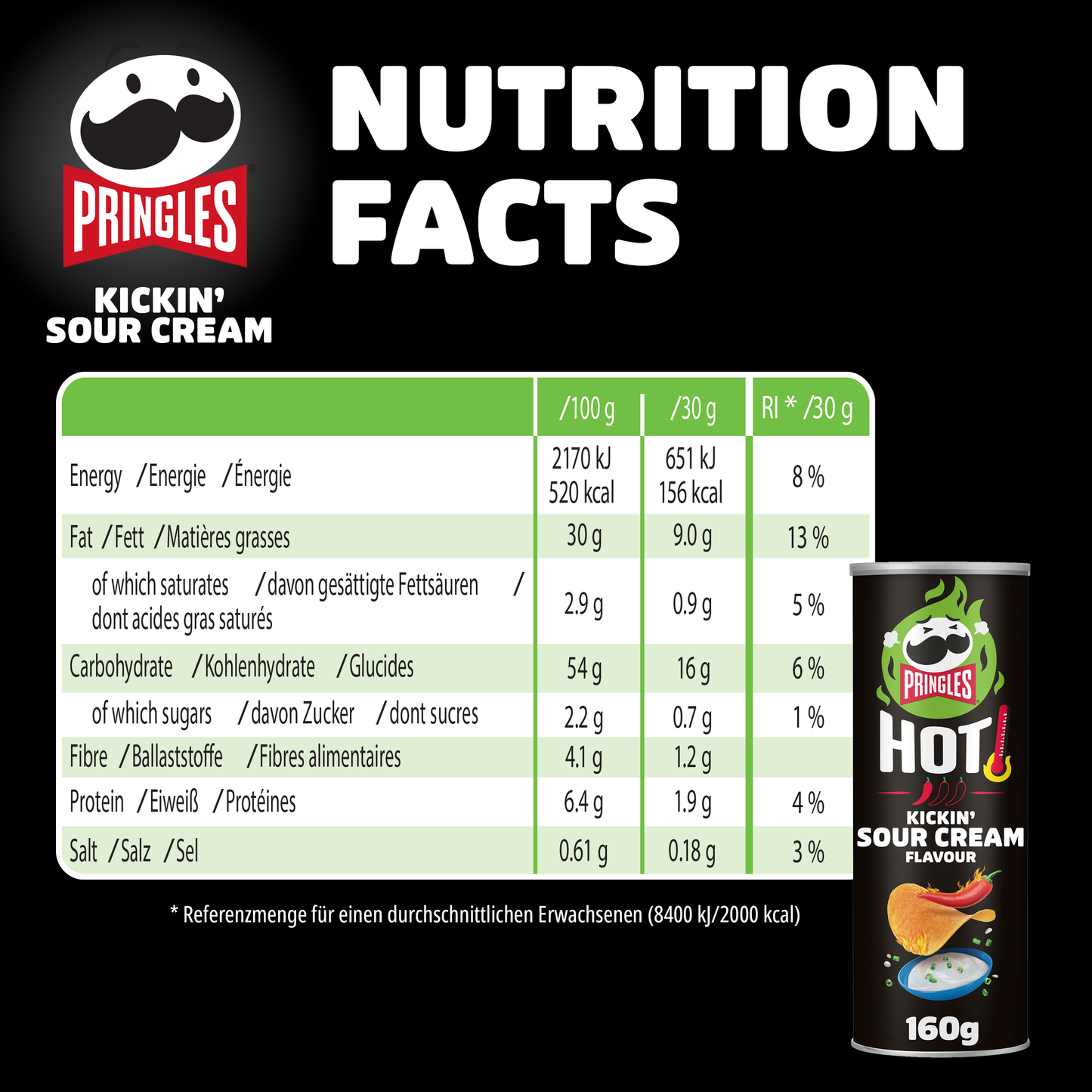 Pringles Original Hot Mix - 8x 160g